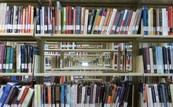 Books on a bookshelf