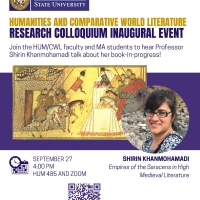 Empires of the Saracens in High Medieval Literature, September 27